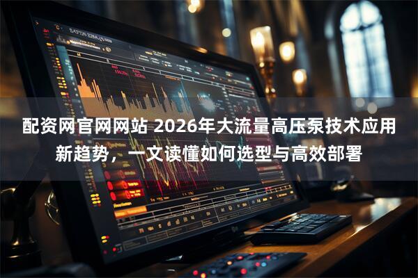 配资网官网网站 2026年大流量高压泵技术应用新趋势，一文读懂如何选型与高效部署