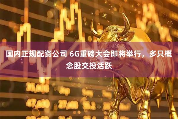 国内正规配资公司 6G重磅大会即将举行，多只概念股交投活跃